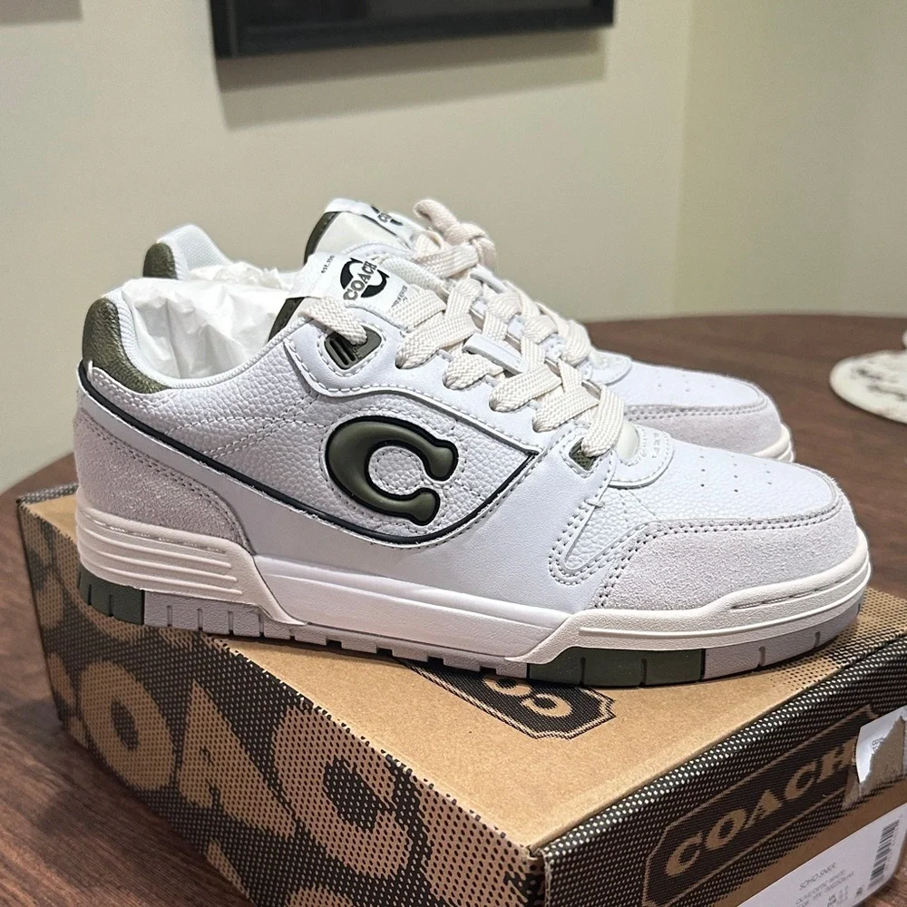 Coach Soho Sneaker in Olive/Optic White - Women's Size 7 - Picture 8 of 15